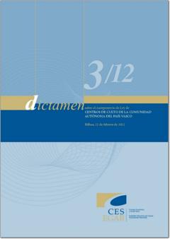 Dictamen 3/12 sobre el Anteproyecto de Ley de Centros de culto de la Comunidad Autónoma del País Vasco